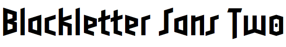 Blackletter Sans Two