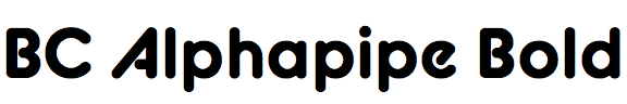 BC Alphapipe Bold