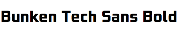 Bunken Tech Sans Bold
