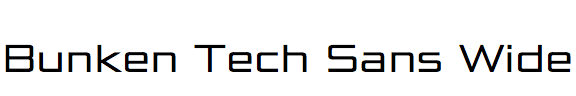 Bunken Tech Sans Wide