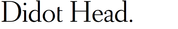 Didot Headline