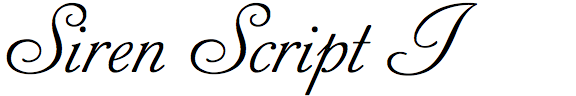 Siren Script I