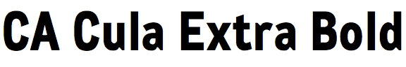 CA Cula Extra Bold