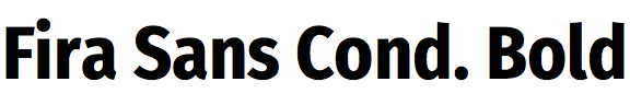Fira Sans Condensed Bold