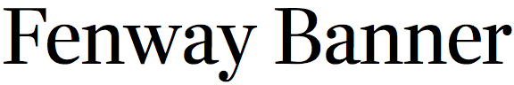 Fenway Banner