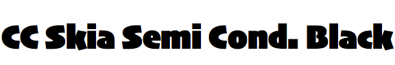 CC Skia Semi Condensed Black
