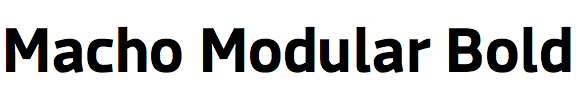 Macho Modular Bold