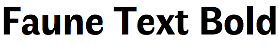Faune Text Bold