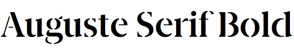 Auguste Serif Bold