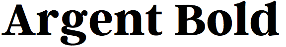 Argent Bold