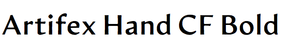 Artifex Hand CF Bold