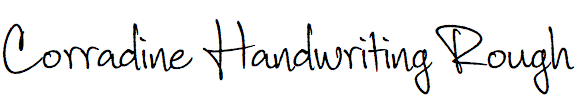 Corradine Handwriting Rough