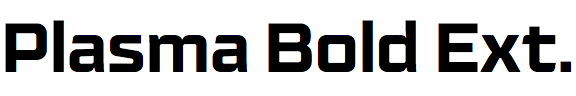 Plasma Bold Extended