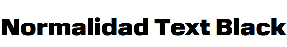 Normalidad Text Black