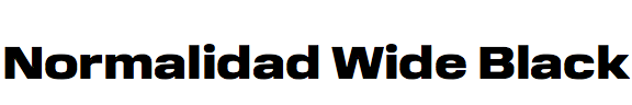 Normalidad Wide Black