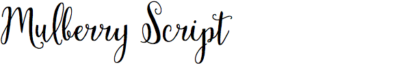 Mulberry Script