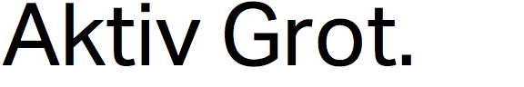 Aktiv Grotesk