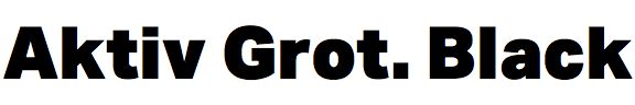 Aktiv Grotesk Black