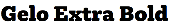 Gelo Extra Bold