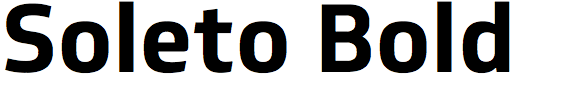 Soleto Bold