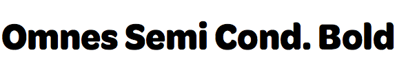 Omnes Semi Condensed Bold