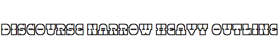 Discourse Narrow Heavy Outline