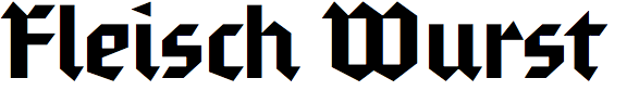 Fleisch Wurst