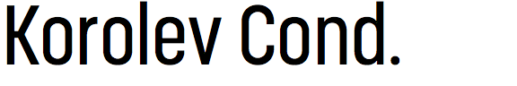 Korolev Condensed