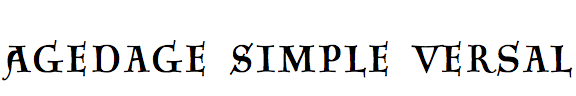 Agedage Simple Versal