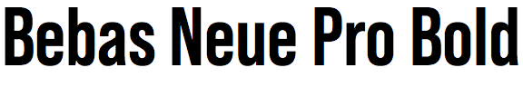 Bebas Neue Pro Bold