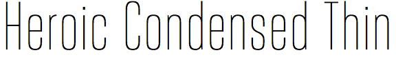 Heroic Condensed Thin
