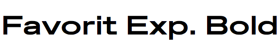 Favorit Expanded Bold