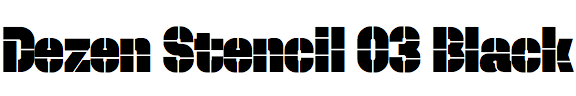 Dezen Stencil 03 Black