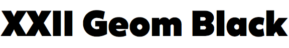 XXII Geom Black