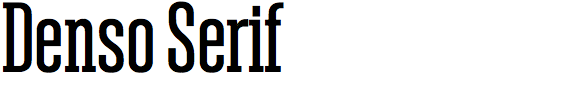 Denso Serif