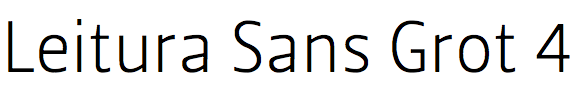 Leitura Sans Grot 4