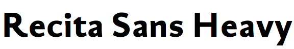 Recita Sans Heavy