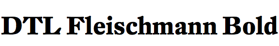 DTL Fleischmann Bold
