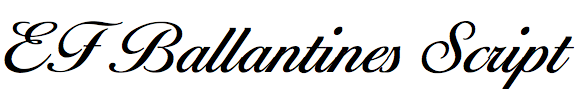 EF Ballantines Script