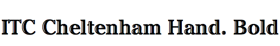 ITC Cheltenham Handtooled Bold (EF)