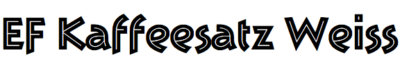 EF Kaffeesatz Weiss