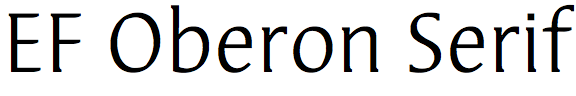 EF Oberon Serif