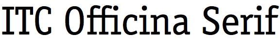 ITC Officina Serif (EF)