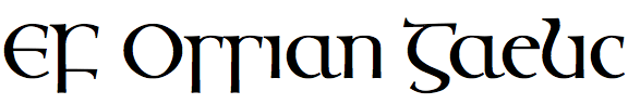EF Ossian Gaelic