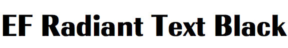 EF Radiant Text Black
