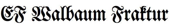 EF Walbaum Fraktur