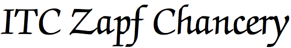 ITC Zapf Chancery (EF)