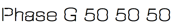 Phase G 50 50 50