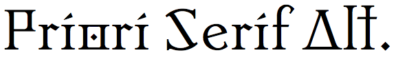 Priori Serif Alternate