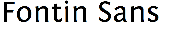 Fontin Sans